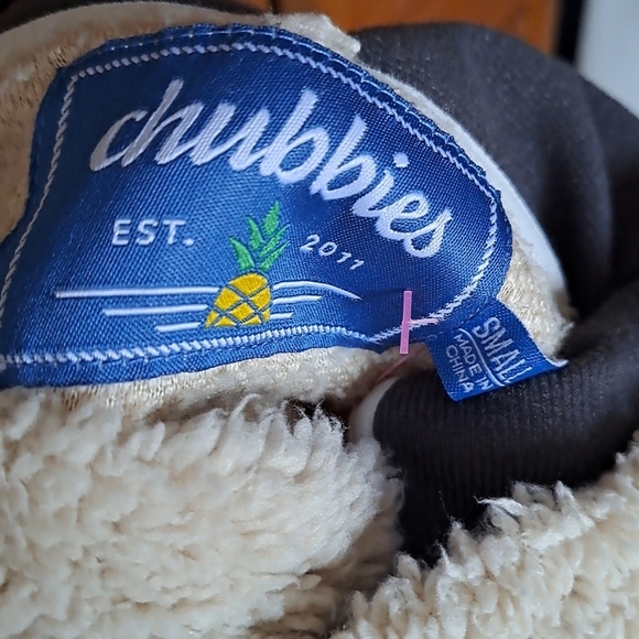 Chubbies Sherpa Fleece Pullover Hoodie Cream Small Cozy Women's Jacket - Picture 7 of 8
